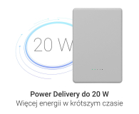 Silver Monkey Powerbank Smart 5000 mAh MagSafe UltraSlim 3w1 Srebrny - 1361041 - zdjęcie 6